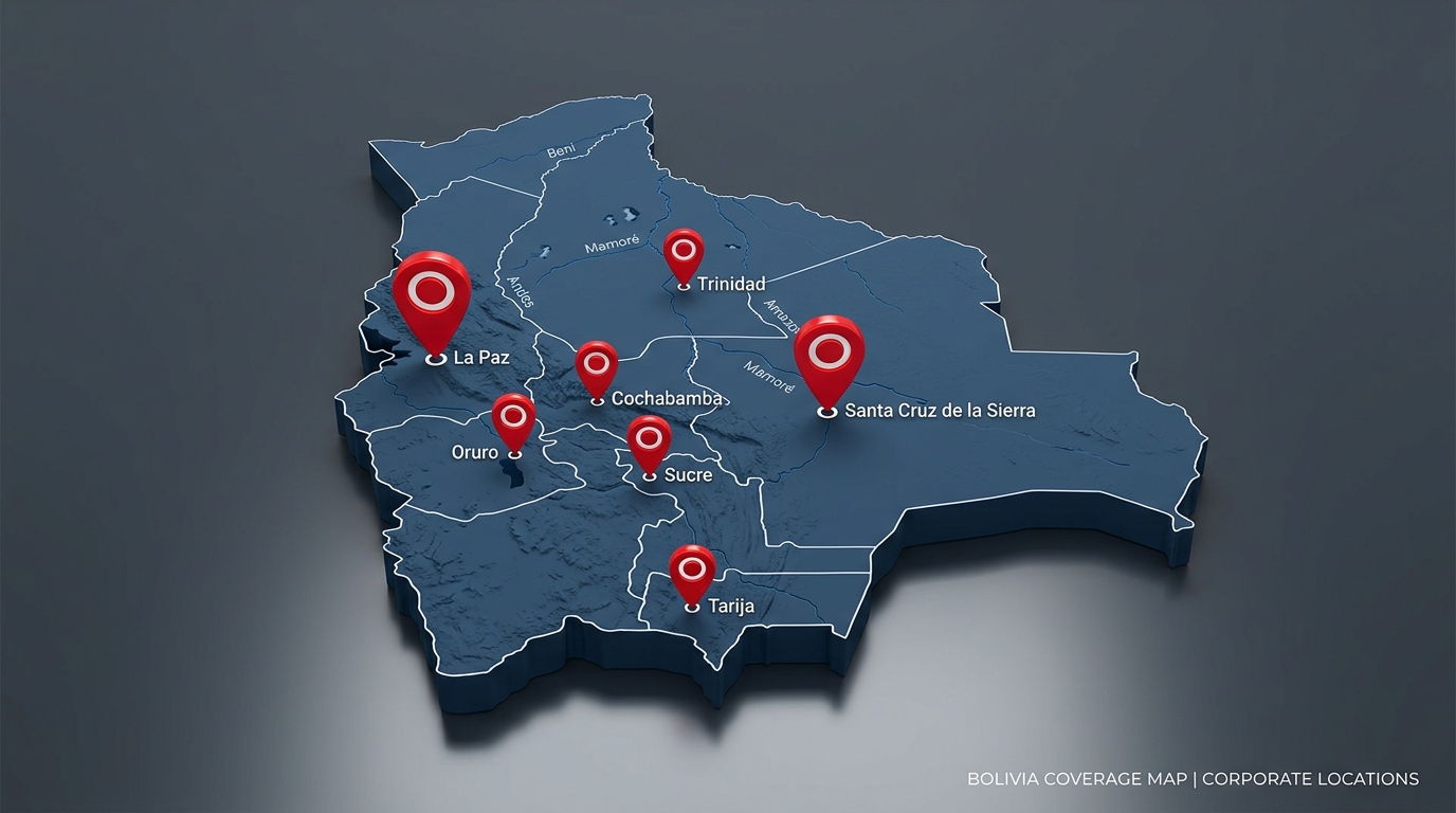 Mapa de Cobertura Bolivia FREMAR